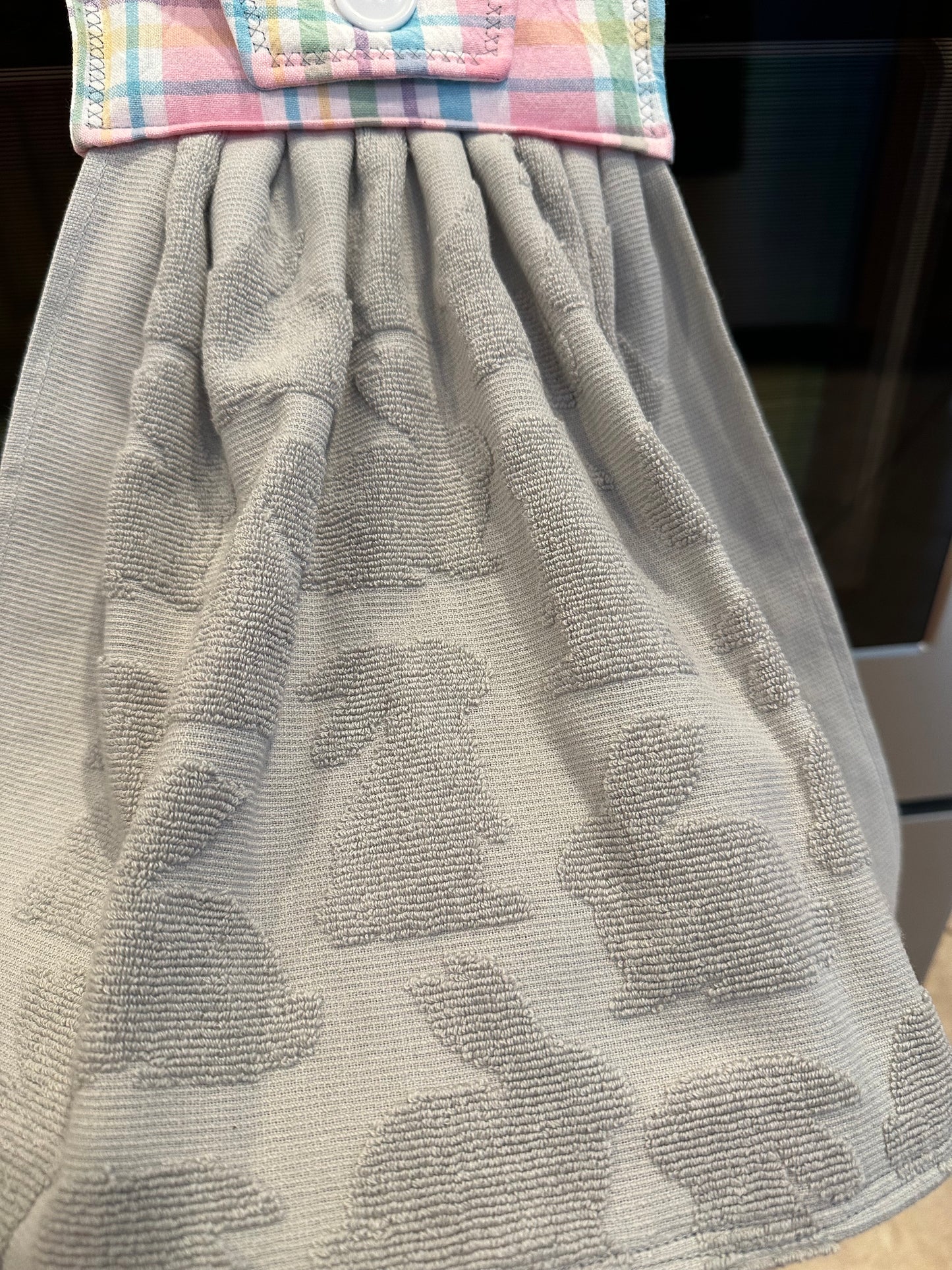 Hippy Hop Pastel Plaid Towel