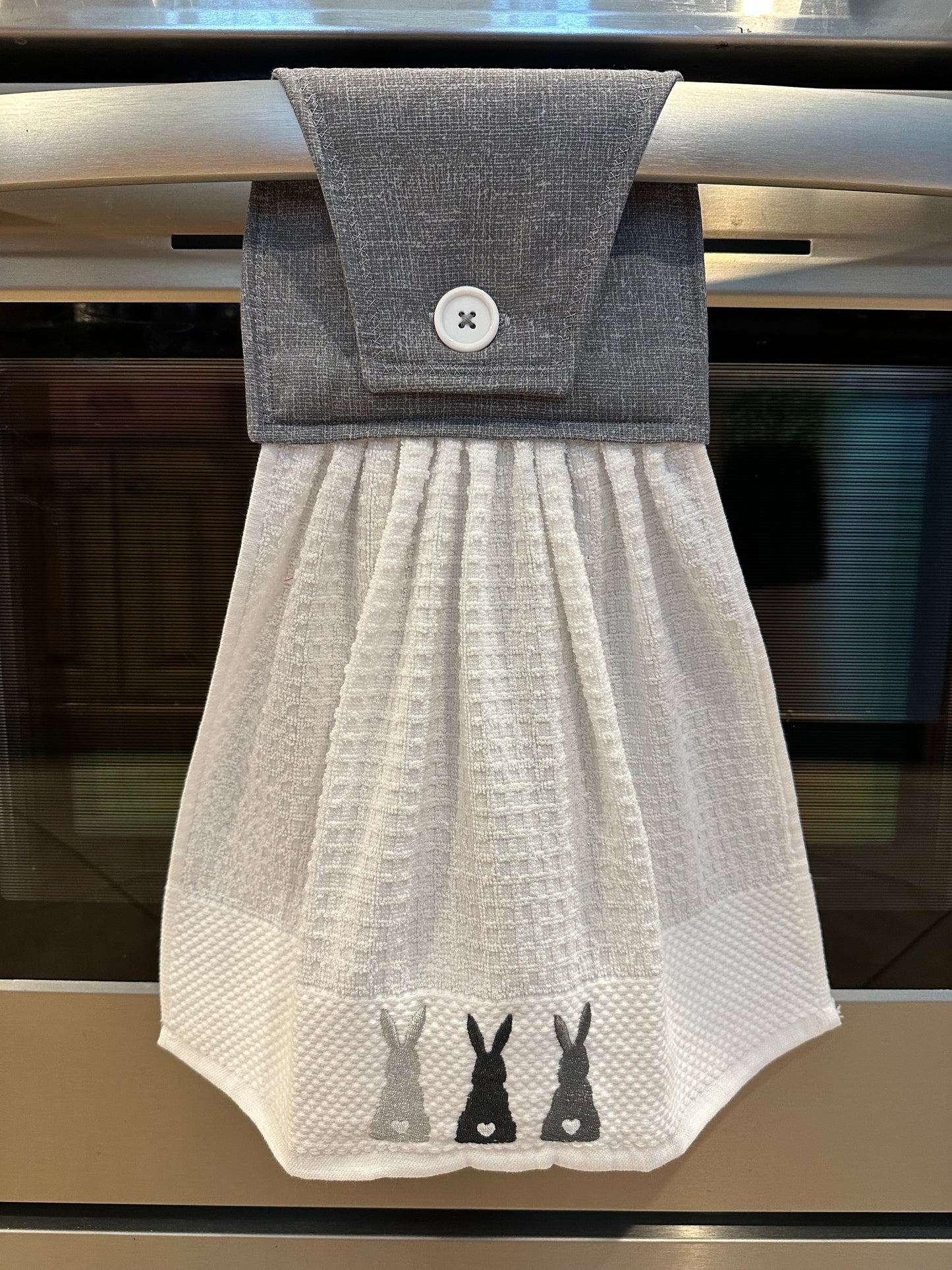 Gray Bunny Butts Towel