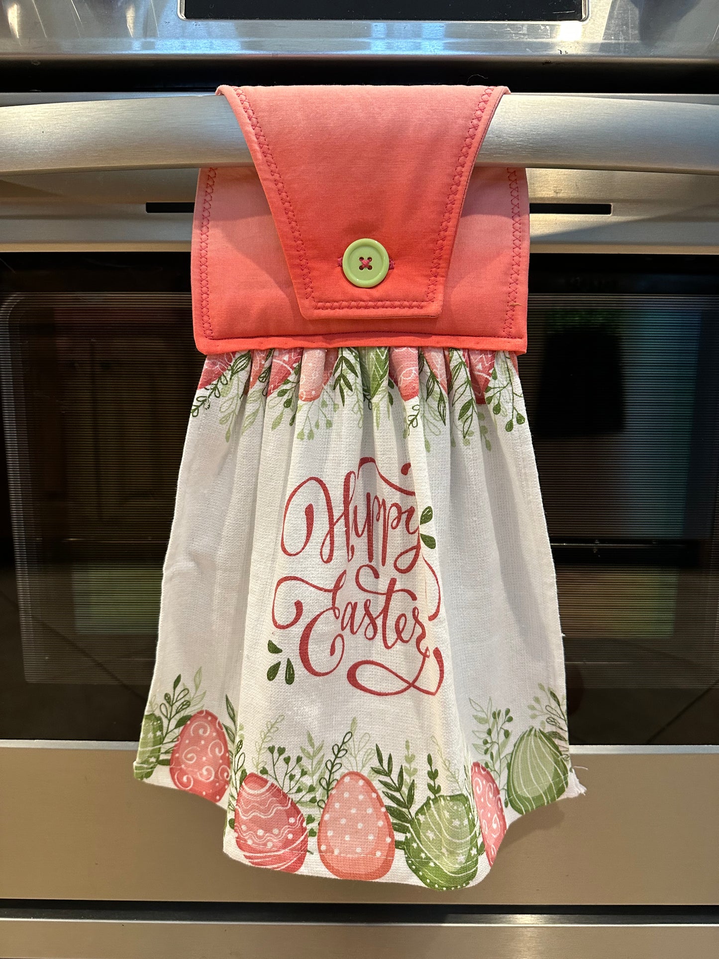 Happy Easter Ombré Pink Towel