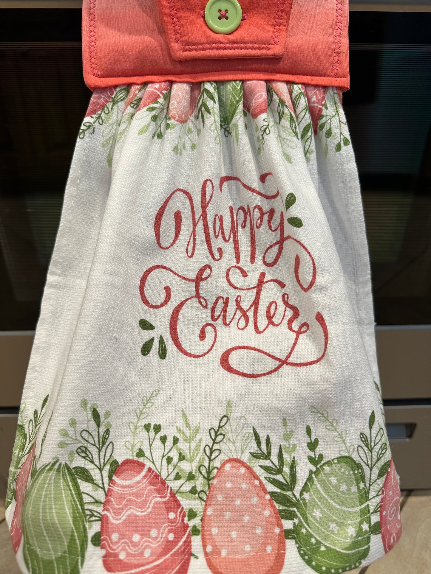 Happy Easter Ombré Pink Towel