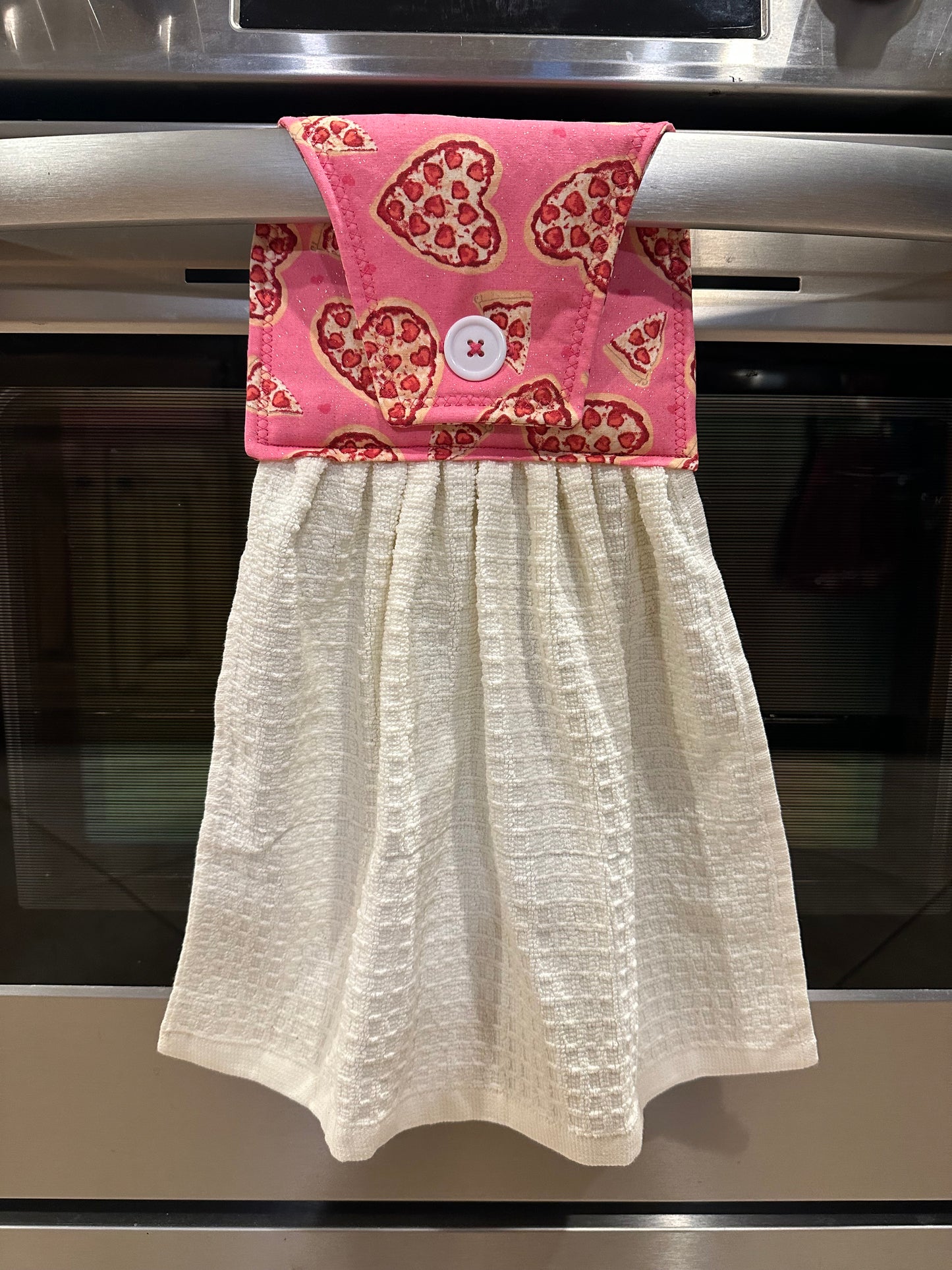 Pizza Is My Valentine (beige) Towel