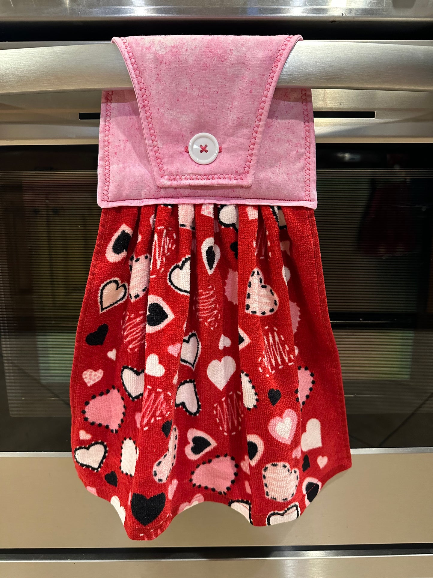 Love Hearts (pink) Towel