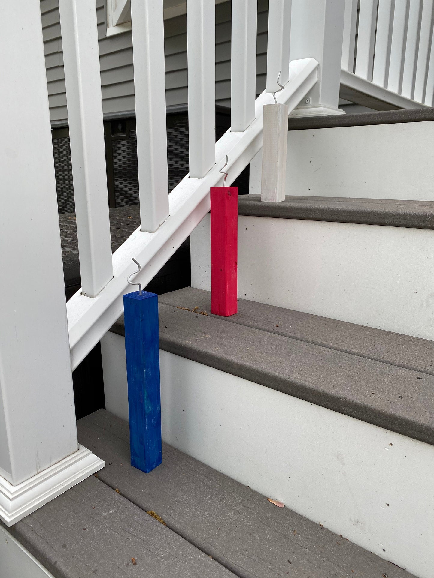 Patriotic Wood Fake Firecracker