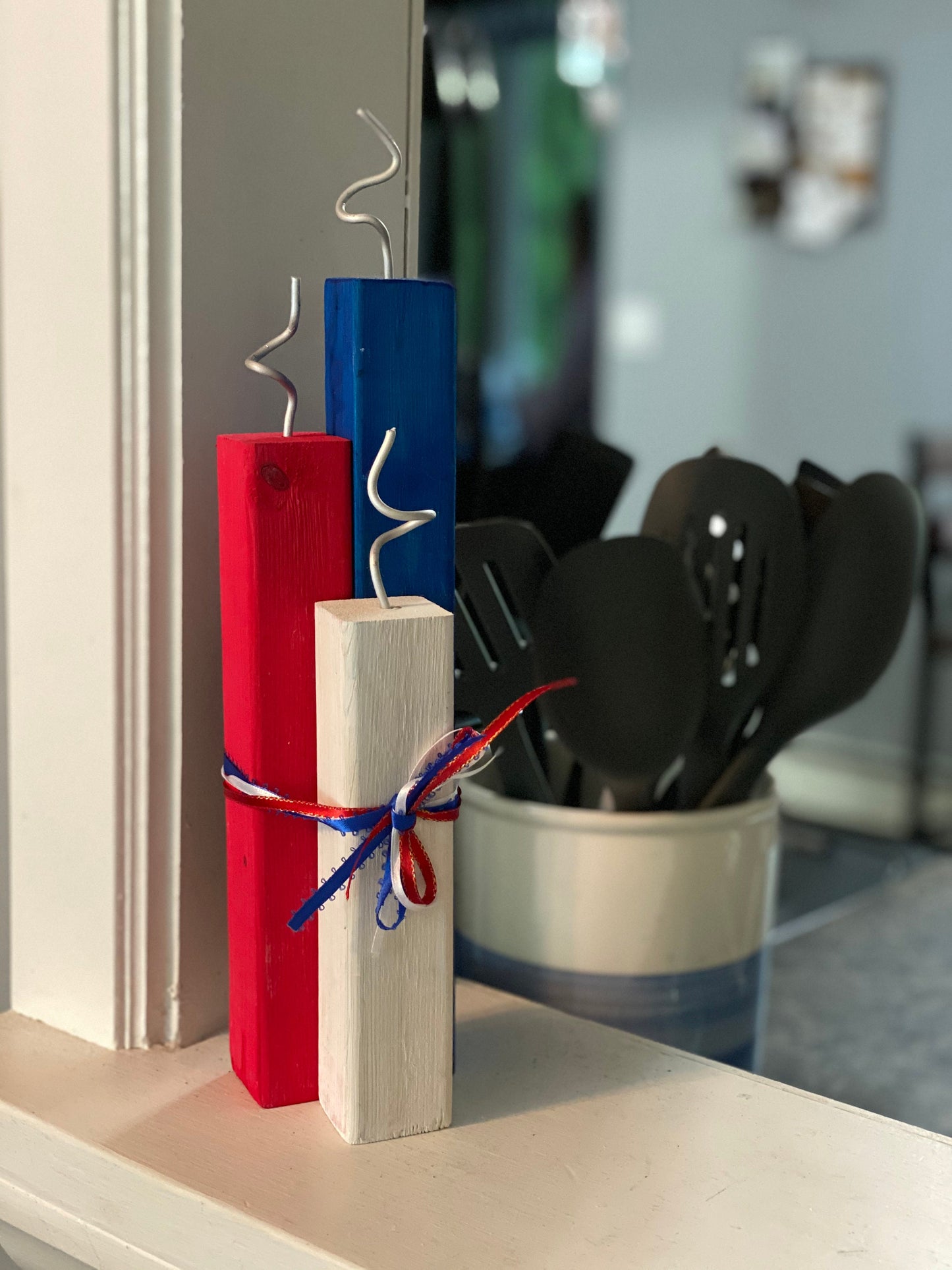 Patriotic Wood Fake Firecracker