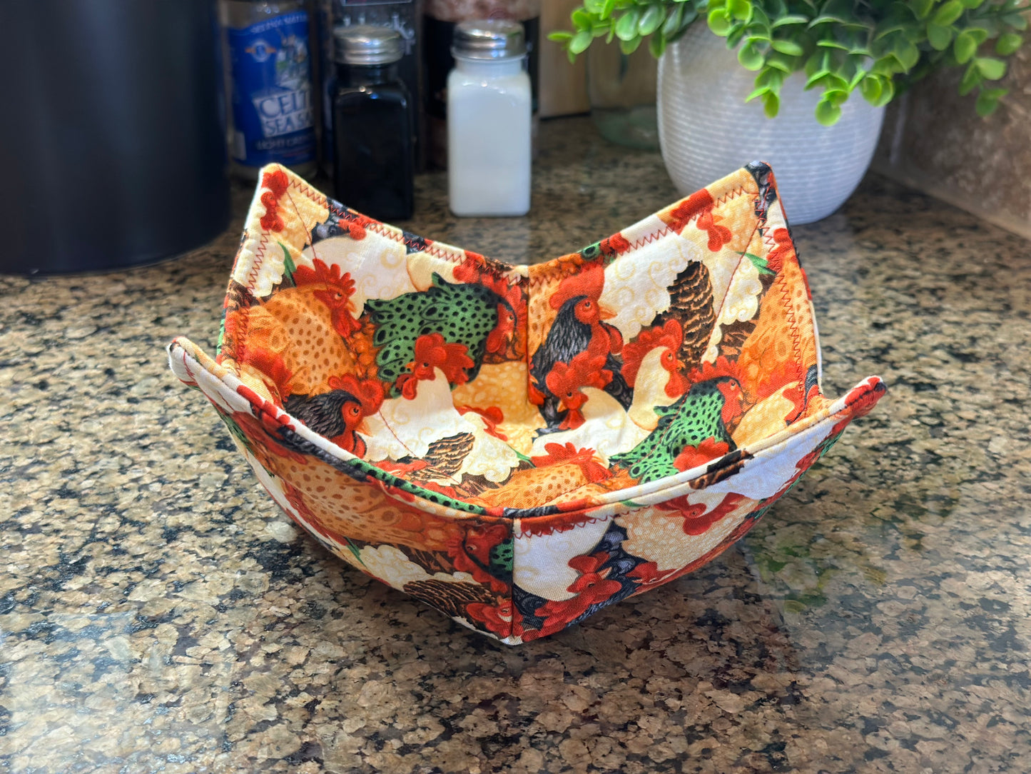 Rooster Microwave Bowl Cozy