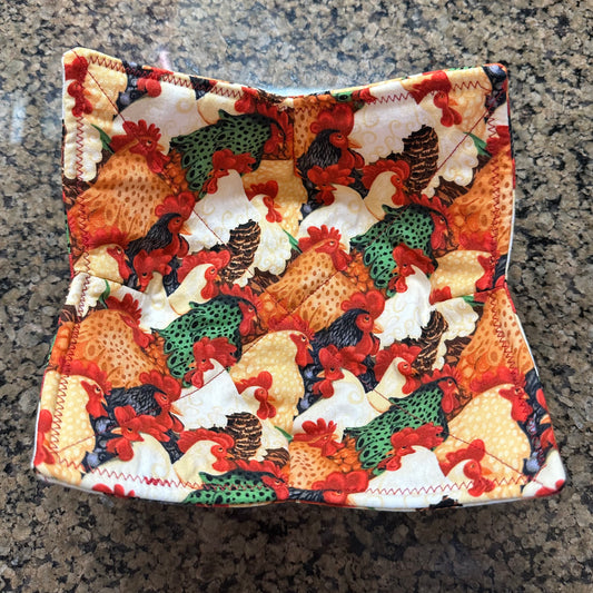 Rooster Microwave Bowl Cozy