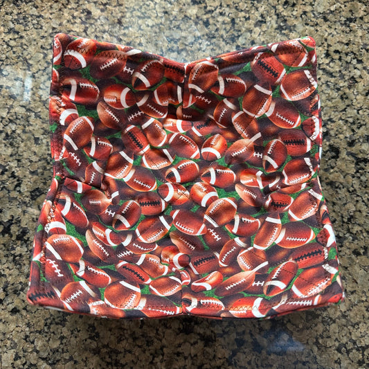 Footballs Microwave Bowl Cozy