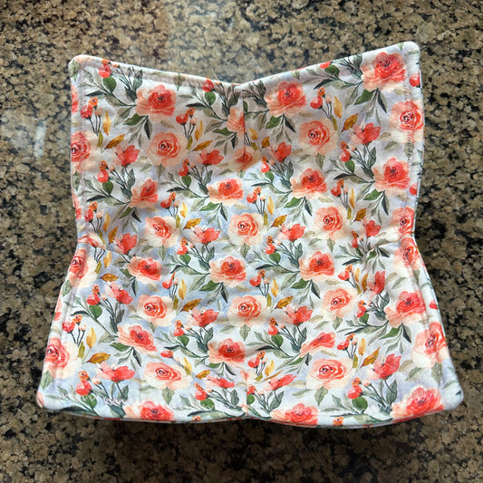 Pink Roses Microwave Bowl Cozy