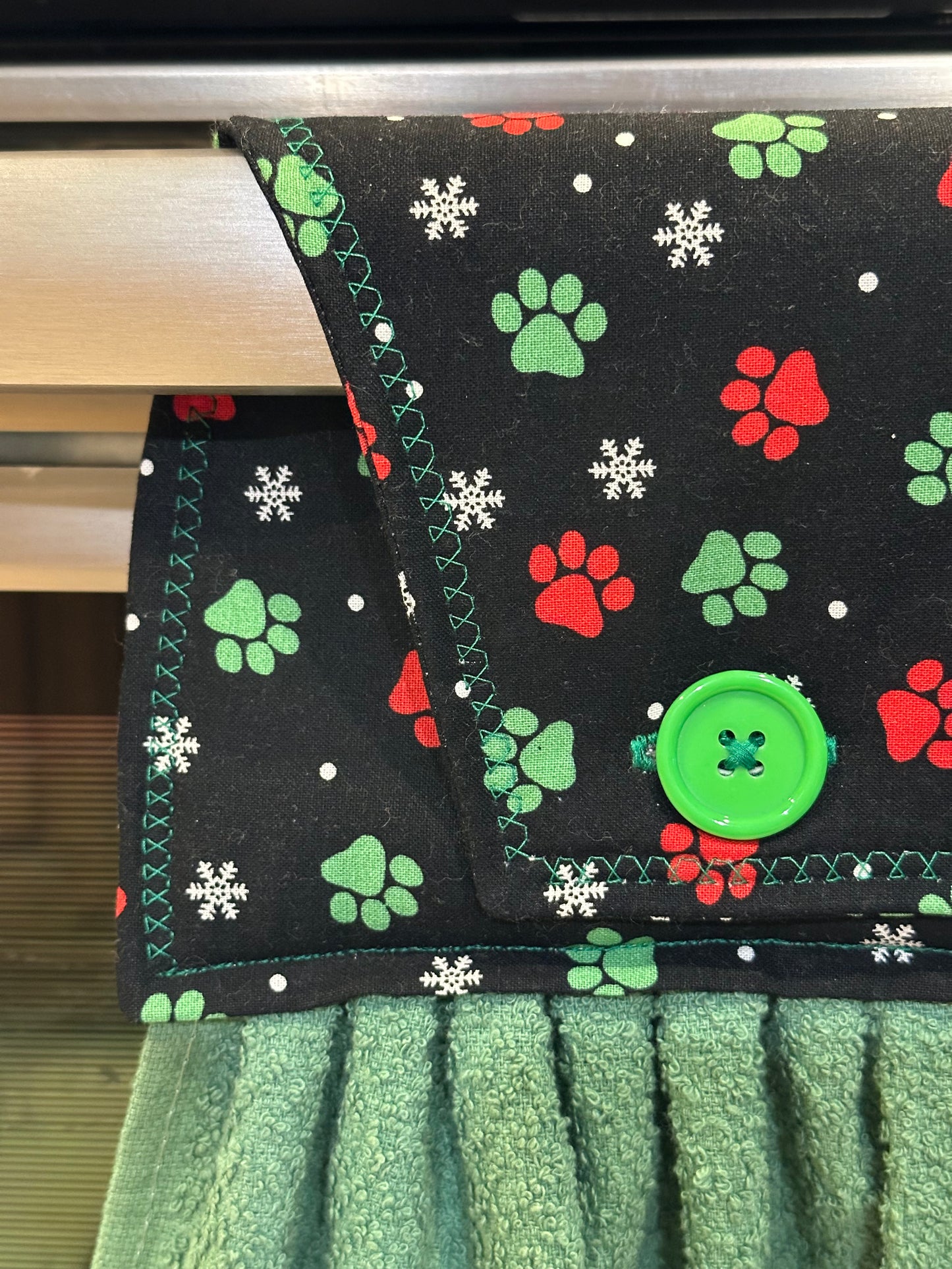 Holiday Dog Paws Towel