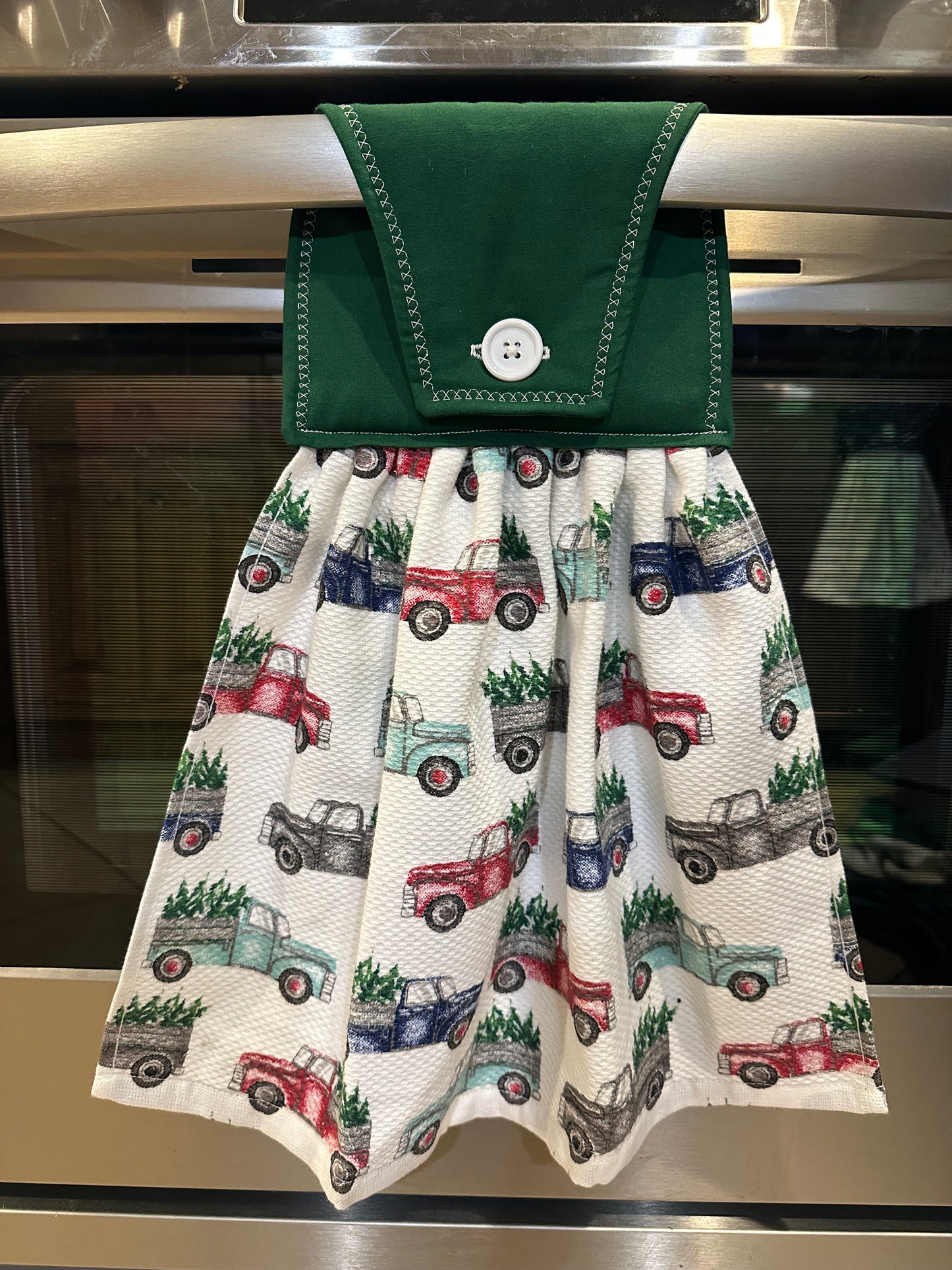 Old Trucks + Trees Towel