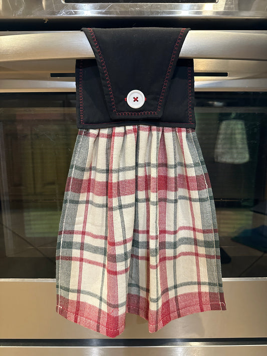 Faded Holiday Plaid Towel