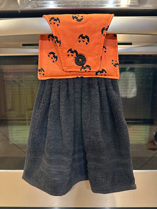 Jack-O-Lantern Faces Towel