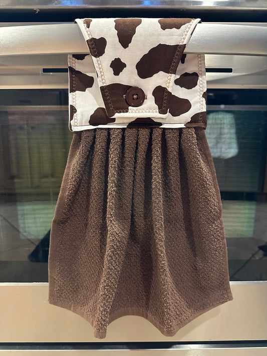 Brown Cow Print Towel