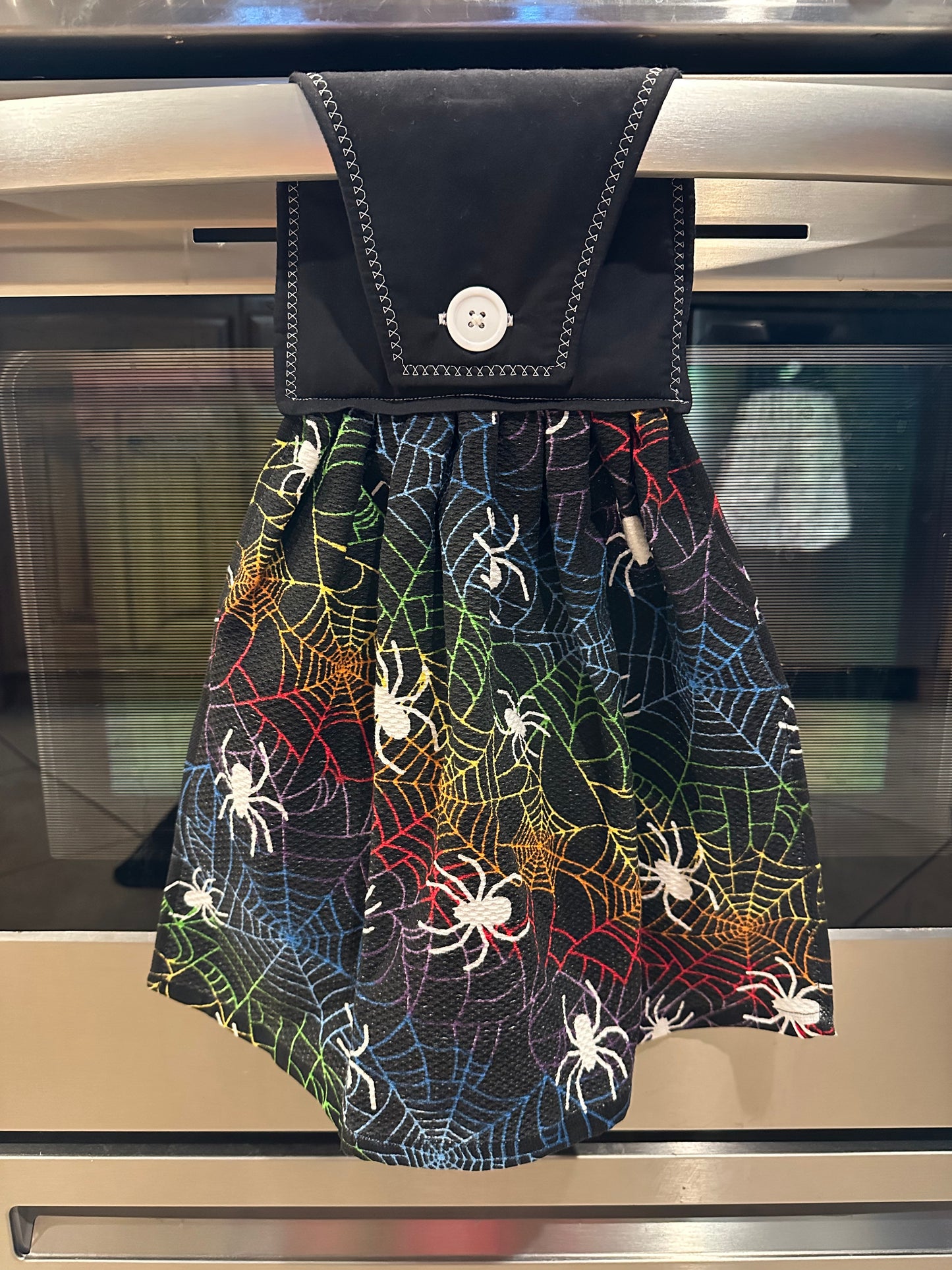 Rainbow Spider Web Towel