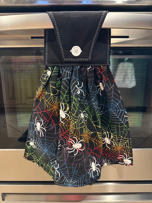 Rainbow Spider Web Towel