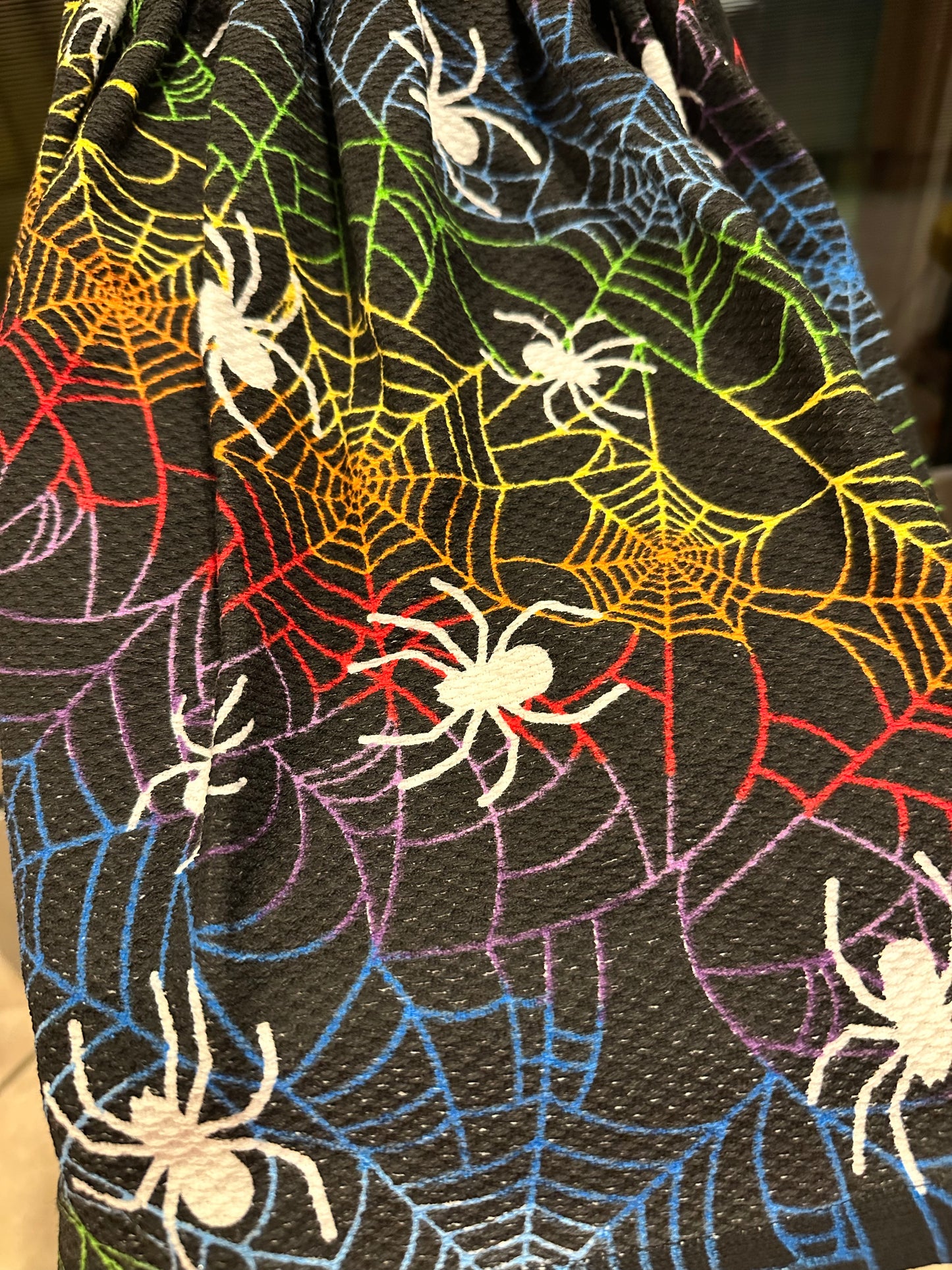 Rainbow Spider Web Towel