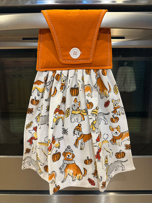 Dogs in Fall Towel