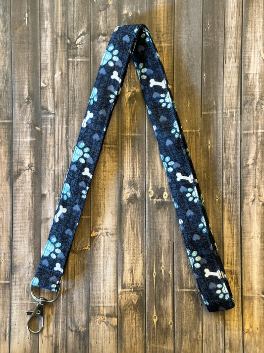 Paws + Bones + Hearts Lanyard