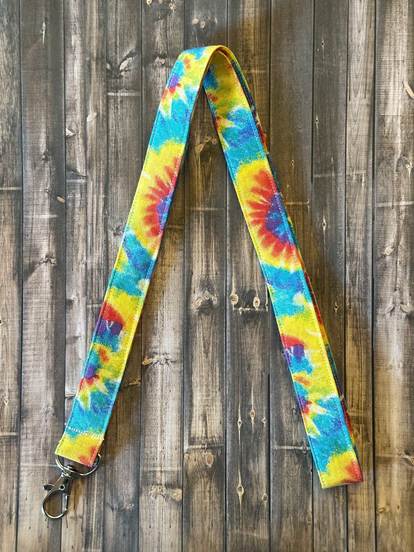 Vibrant Tie-Dye Lanyard