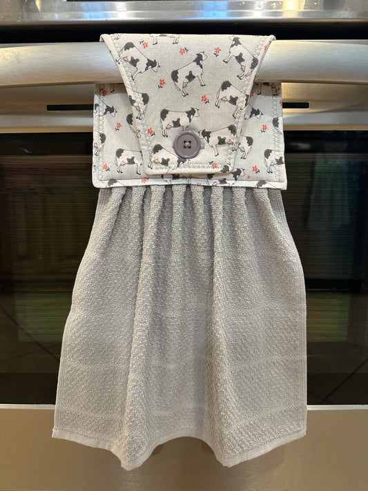 Cows and Flowers Towel