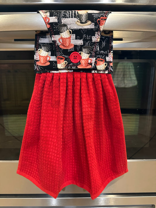 Stacked Coffee Cups Towel