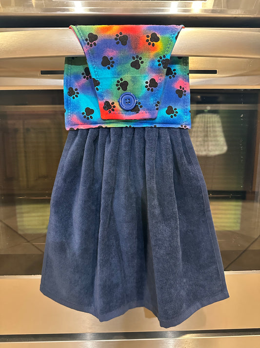 Rainbow Dog Paws Towel