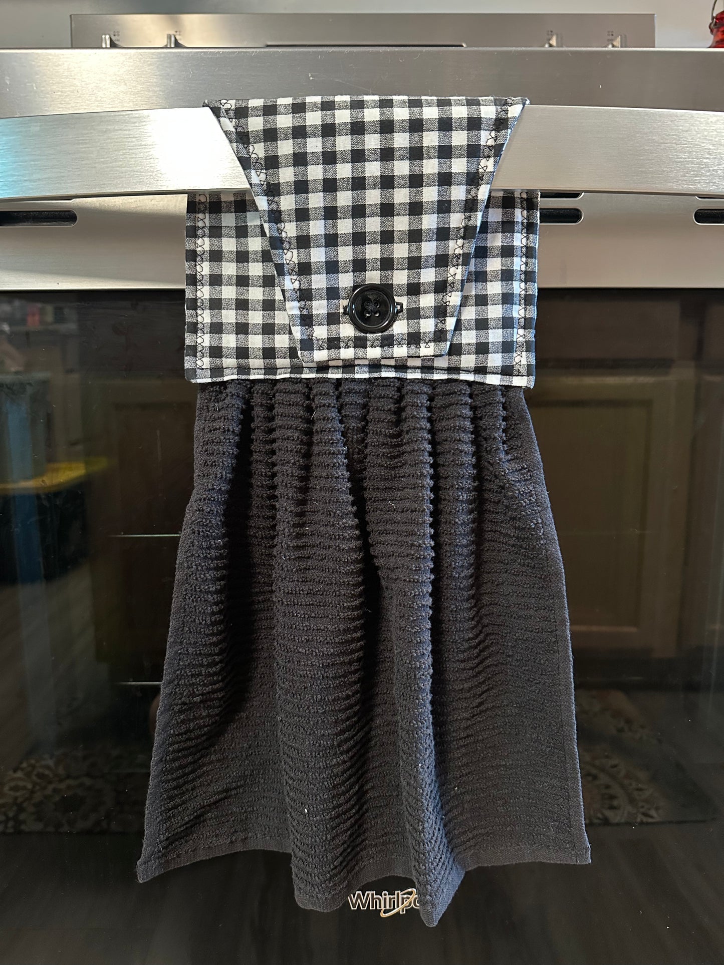 Buffalo Plaid Black Towel