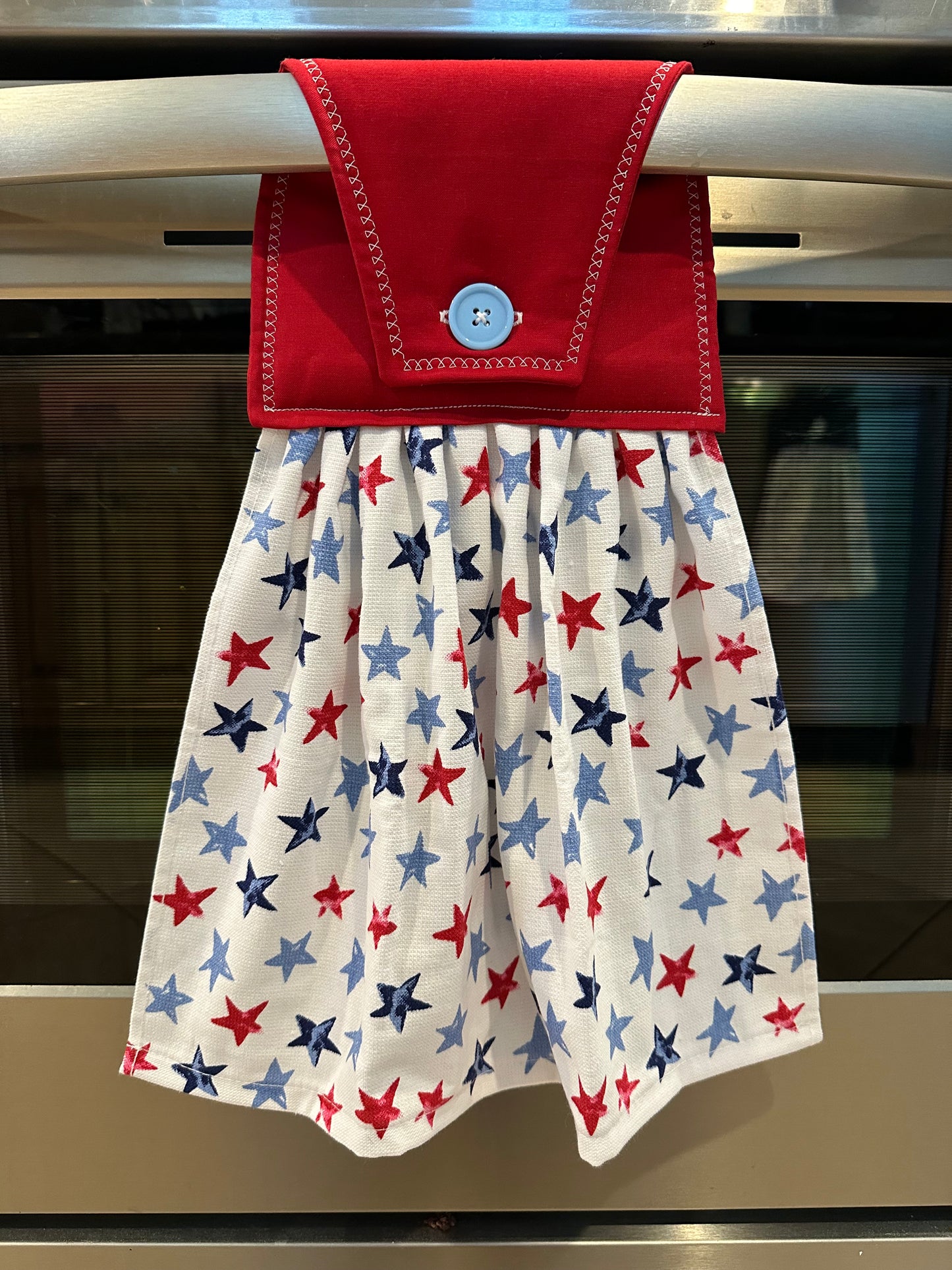 Red and Blue Stars Towel