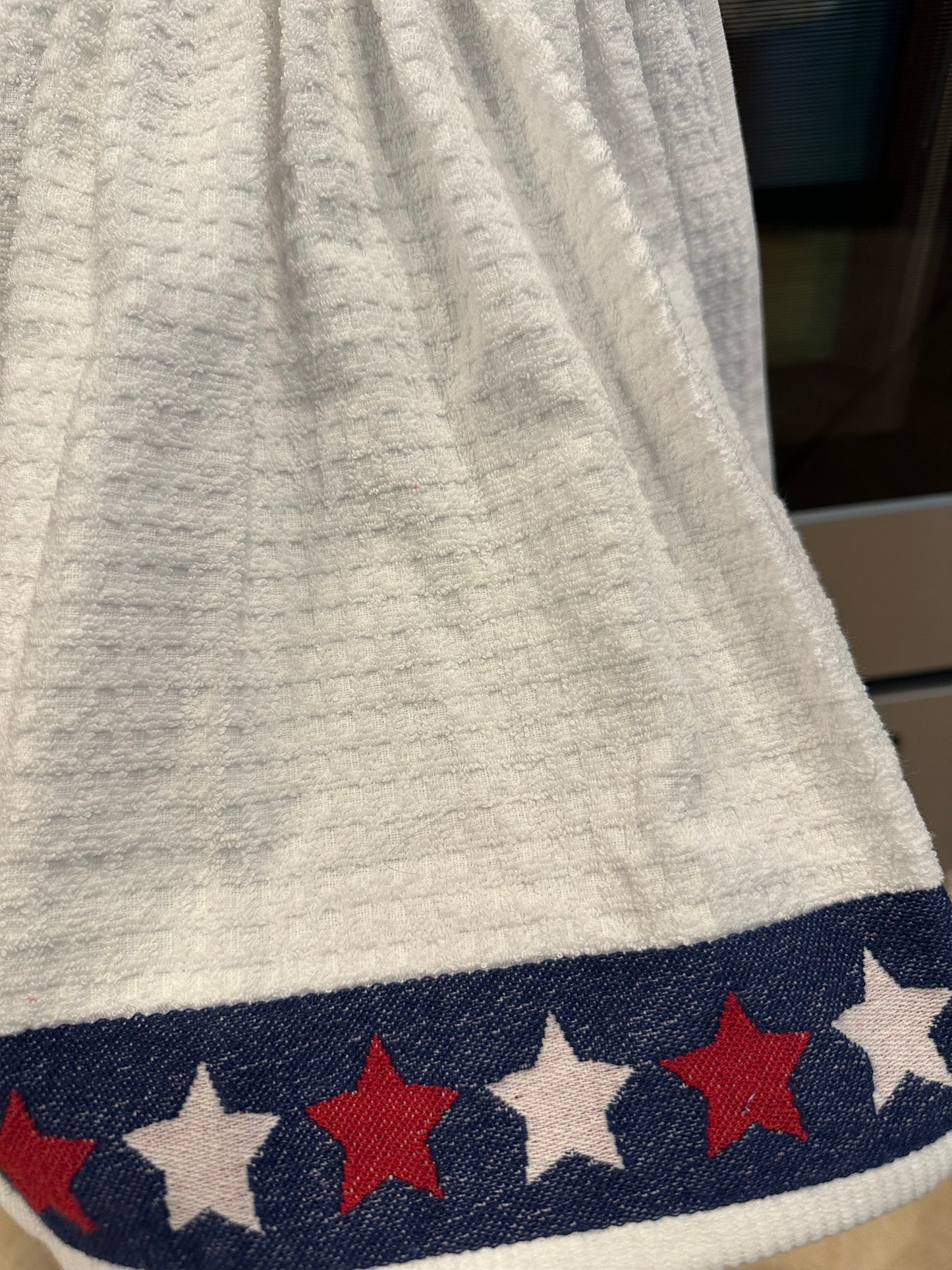 Red and White Stars Towel