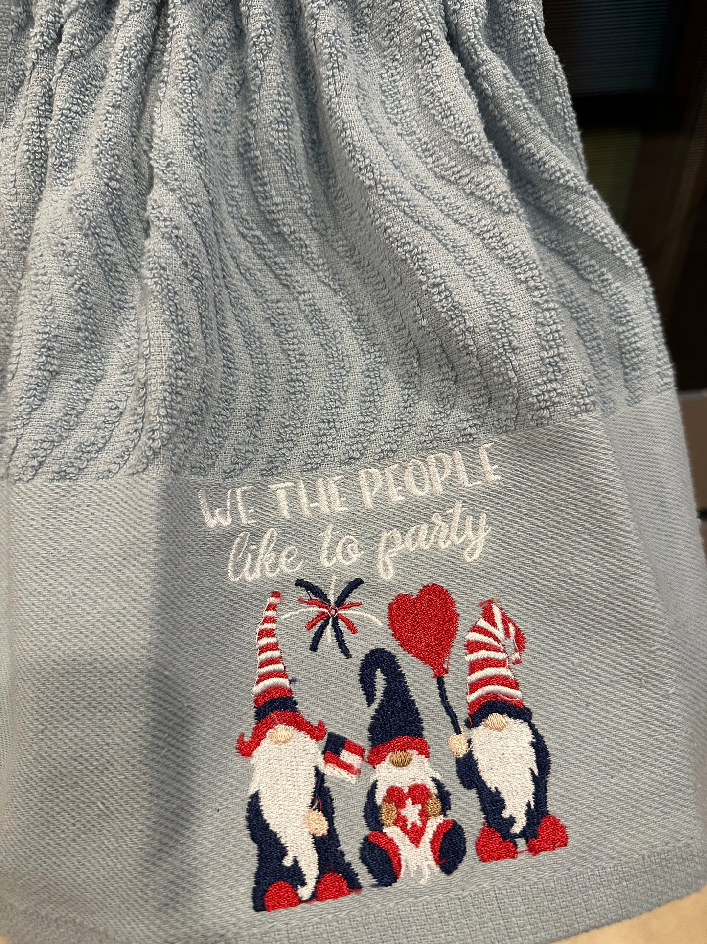 We The People Like To Party (Gnomes) Towel