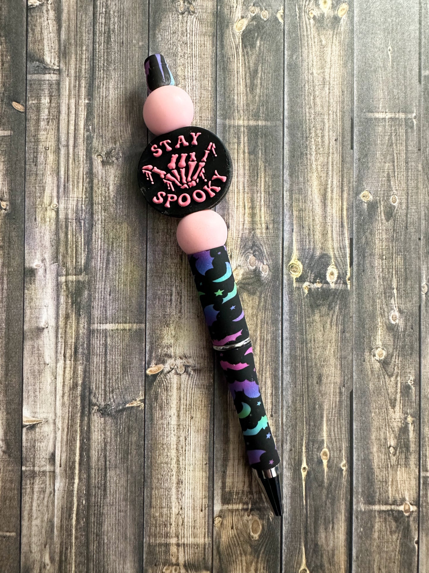 Pink Stay Spooky (Bats) Pen