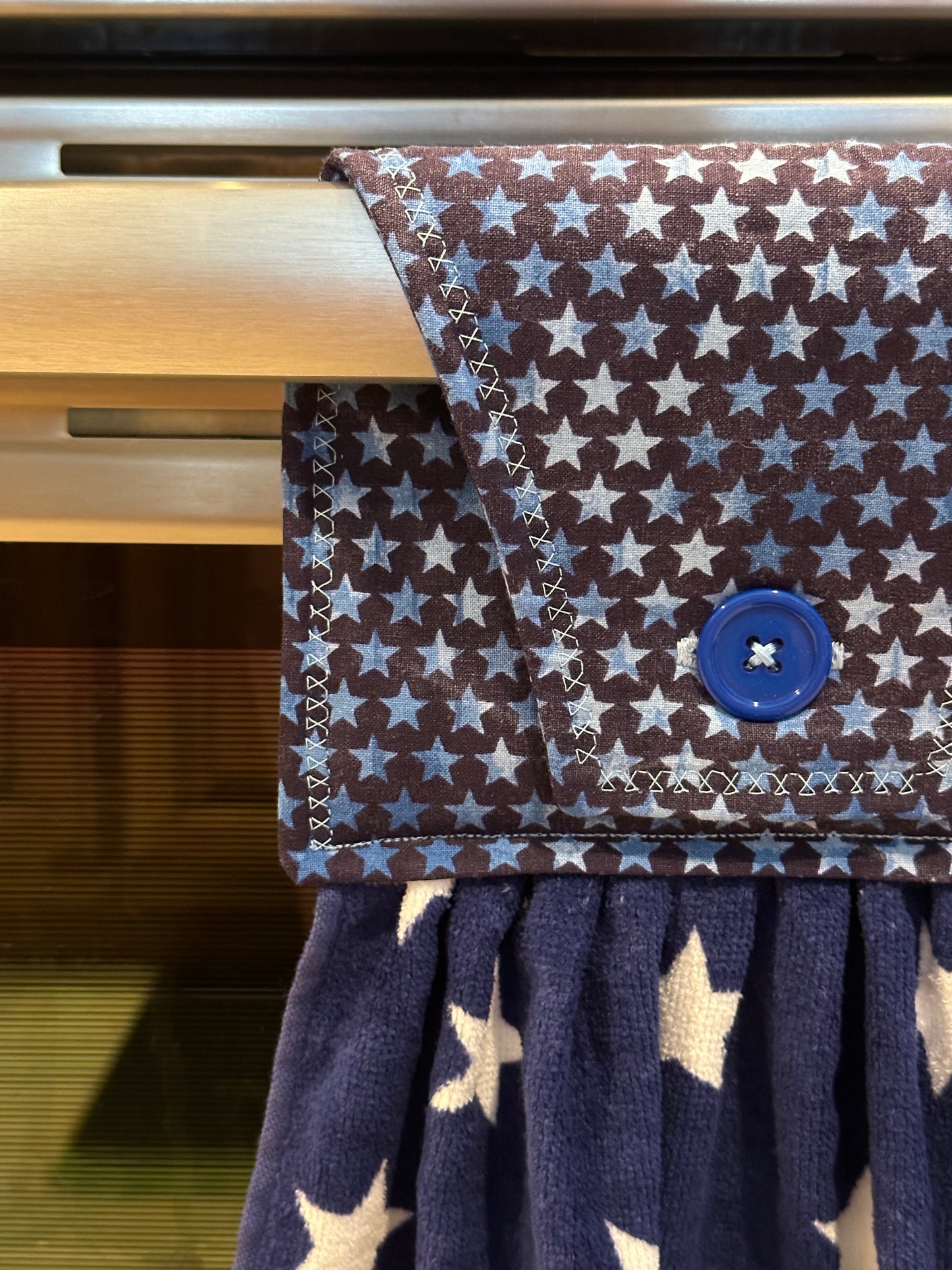 Blue and White Stars Towel
