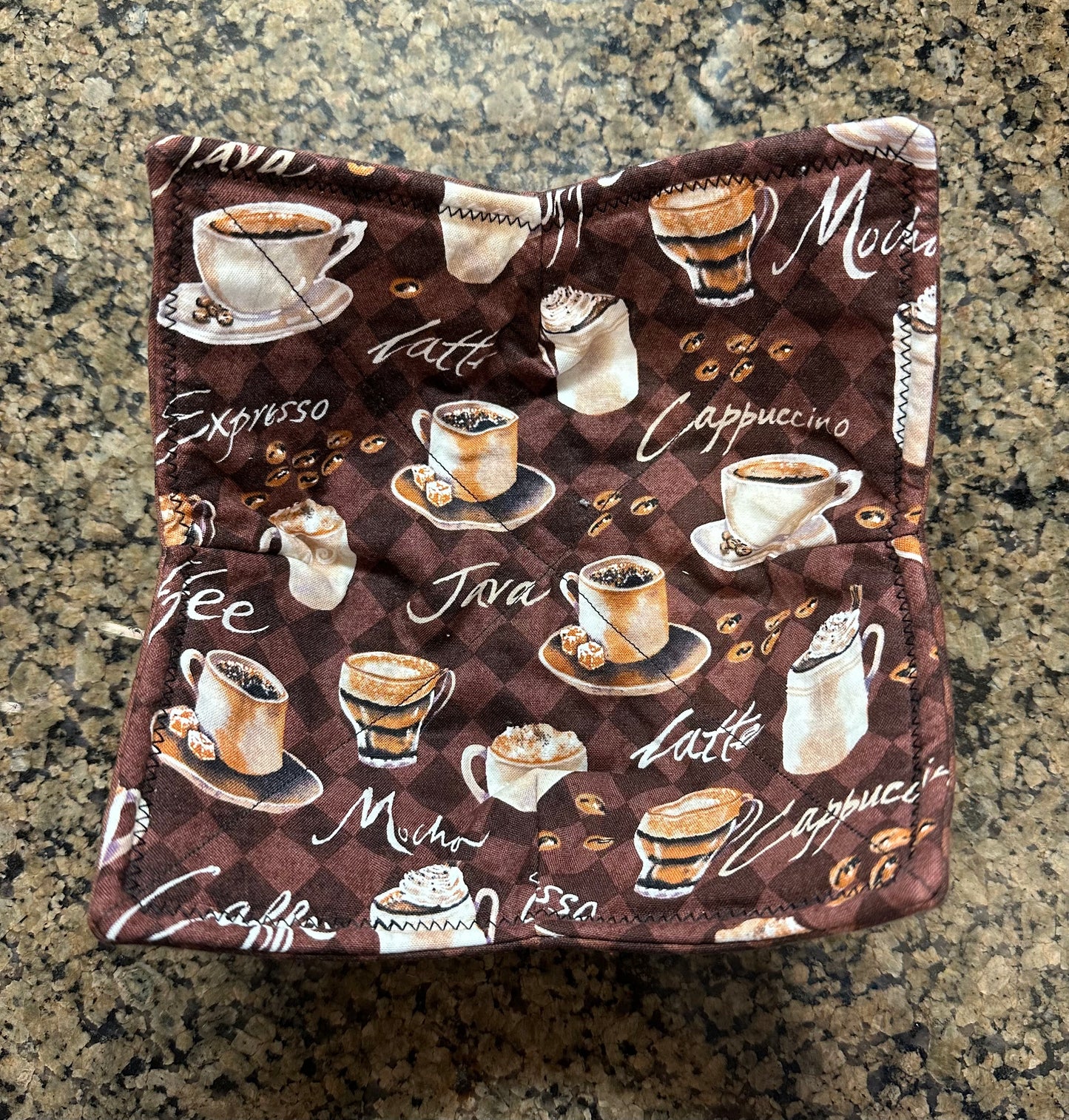 Coffee Shop Microwave Bowl Cozy