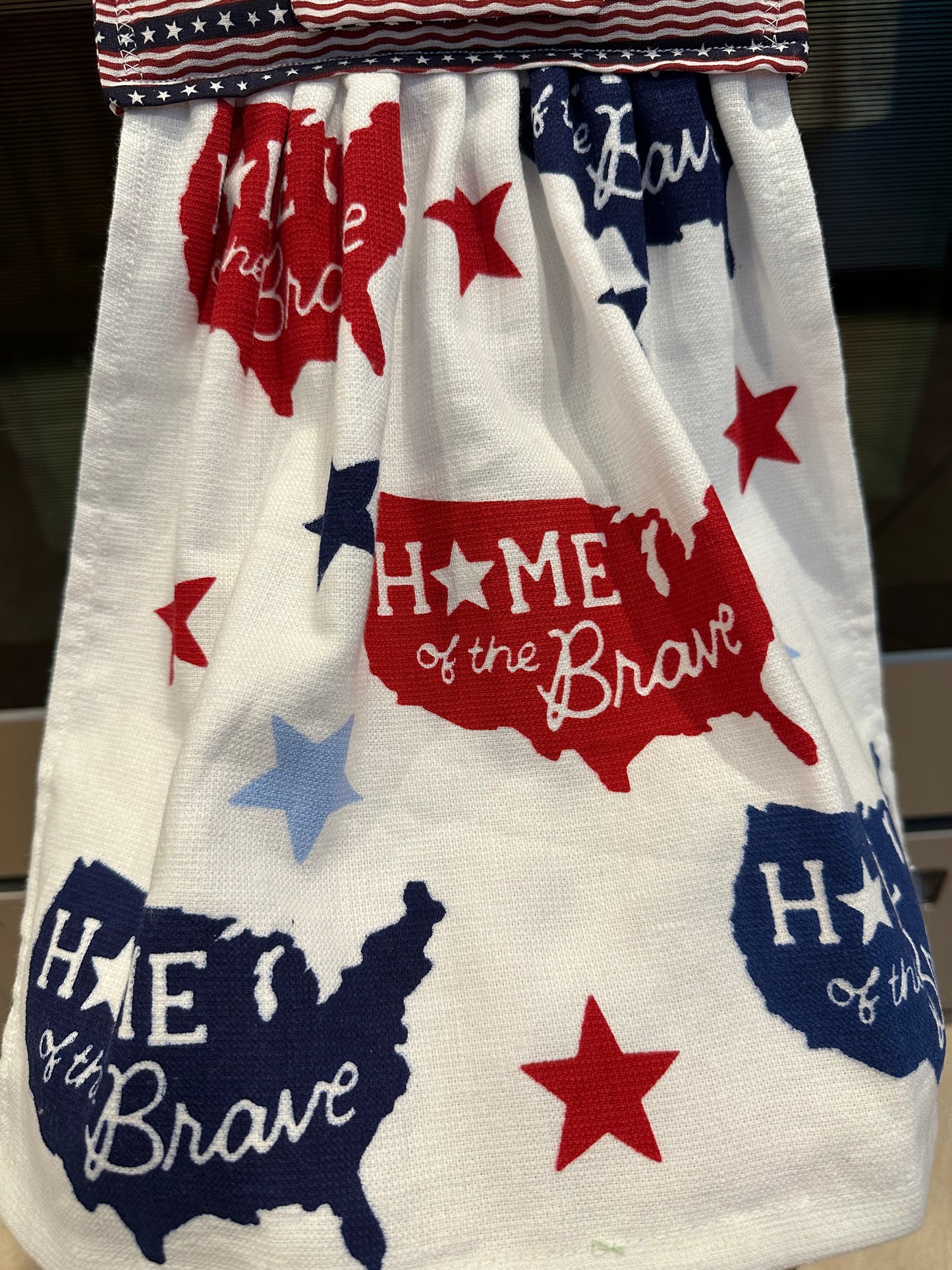 Home Of The Brave (Stripes) Towel