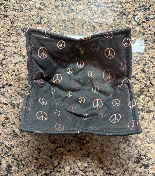 Peace Signs Microwave Bowl Cozy