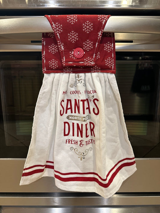 Santa's Diner Towel