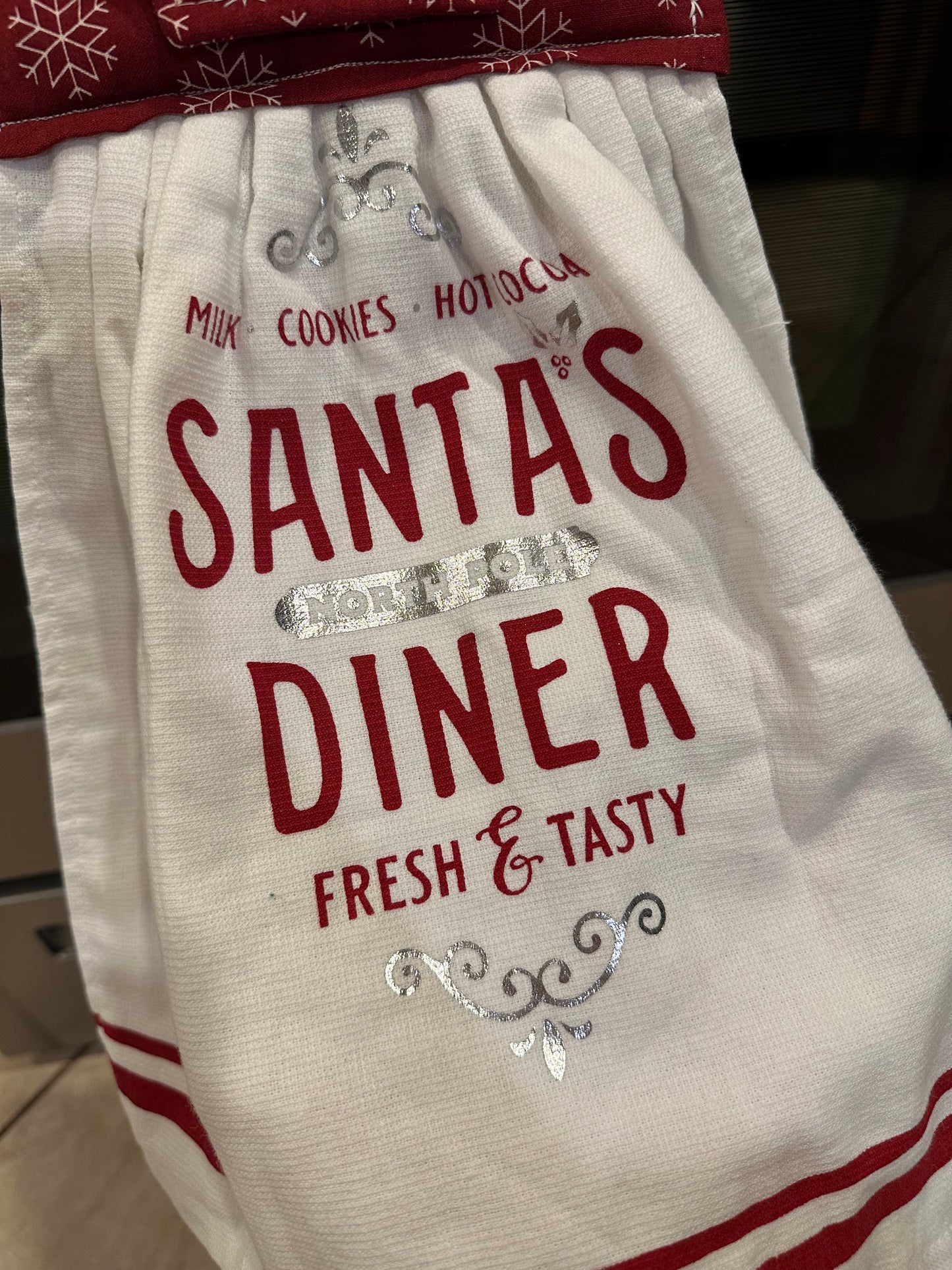 Santa's Diner Towel