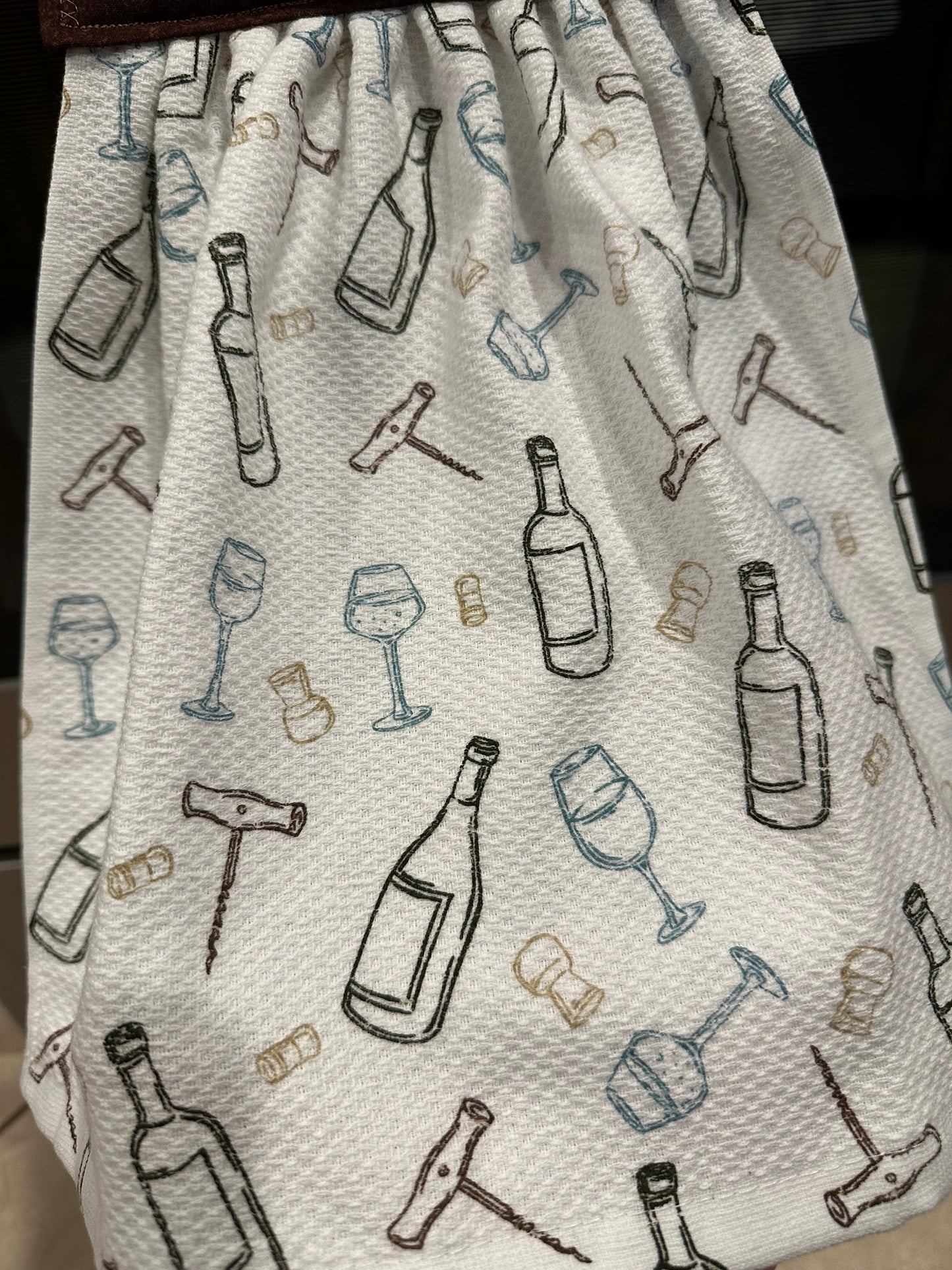 Time To Wine Down (Brown) Towel