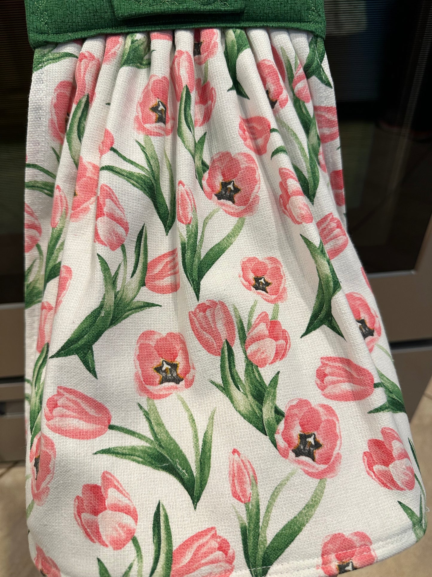 Pink Tulips Towel
