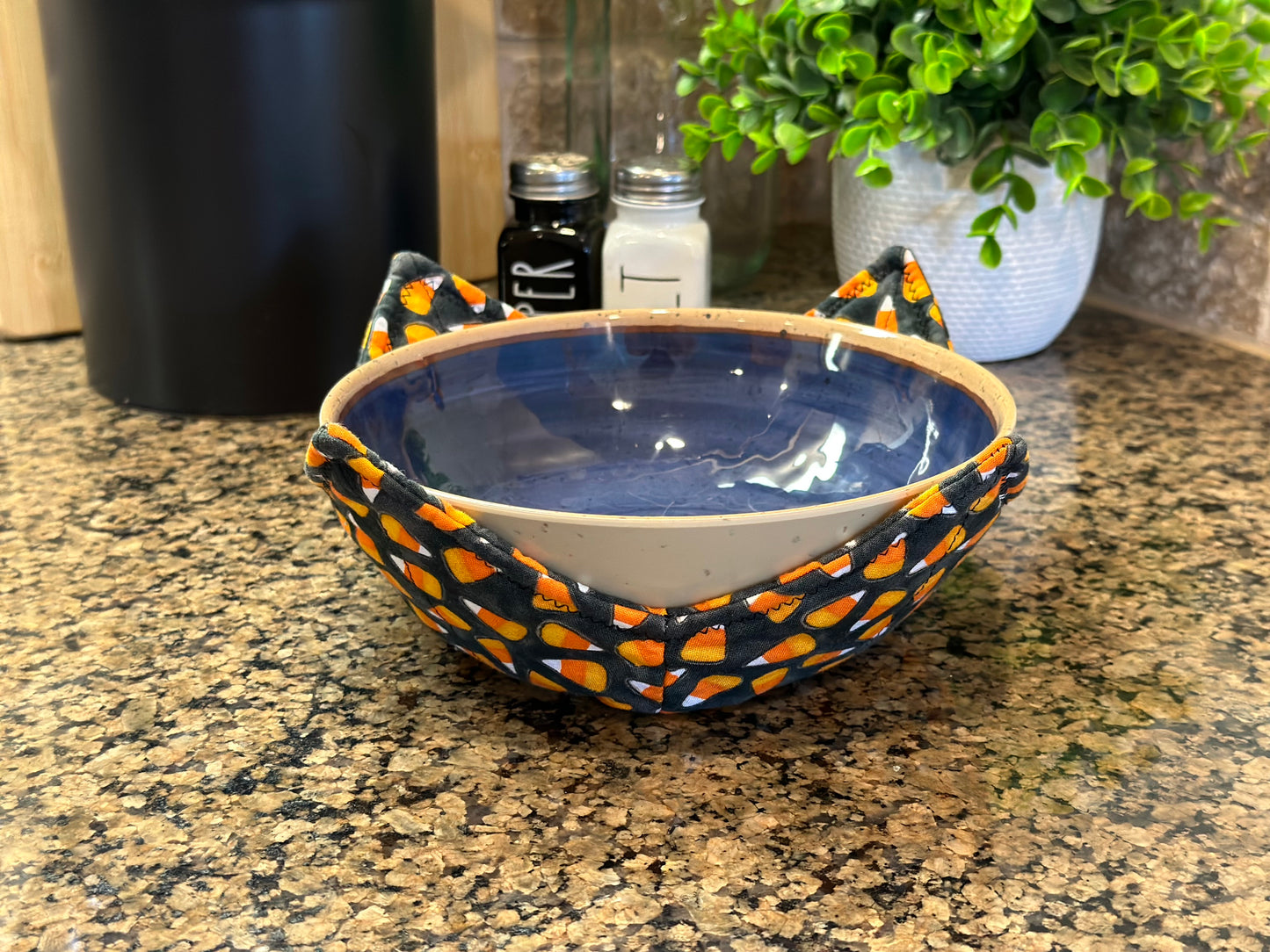 Candy Corn Microwave Bowl Cozy