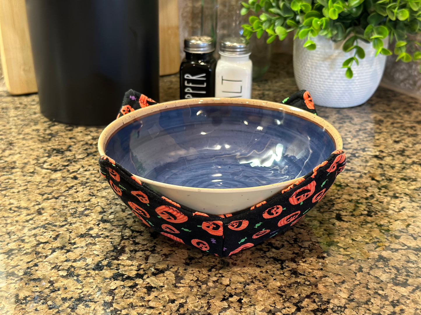 Candy Pumpkins Microwave Bowl Cozy