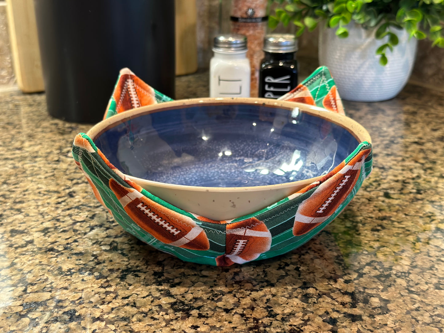 Large Football Field Microwave Bowl Cozy