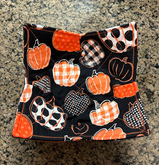 Pumpkin Babe Microwave Bowl Cozy