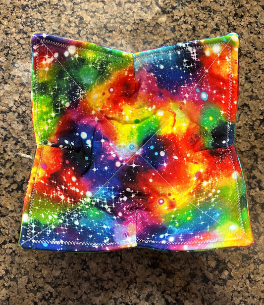 Rainbow Galaxy Microwave Bowl Cozy