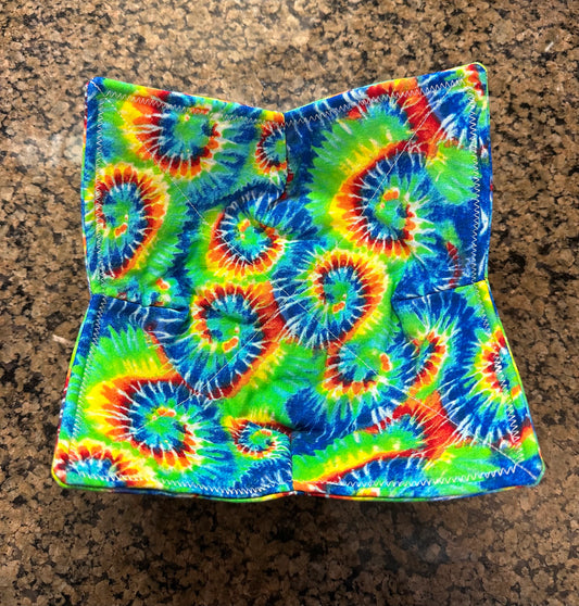 Dark Tie-Dye Microwave Bowl Cozy