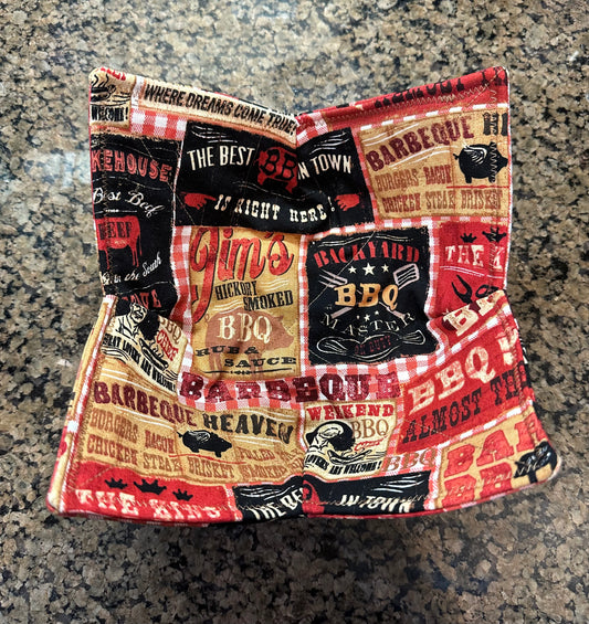 Backyard BBQ Microwave Bowl Cozy