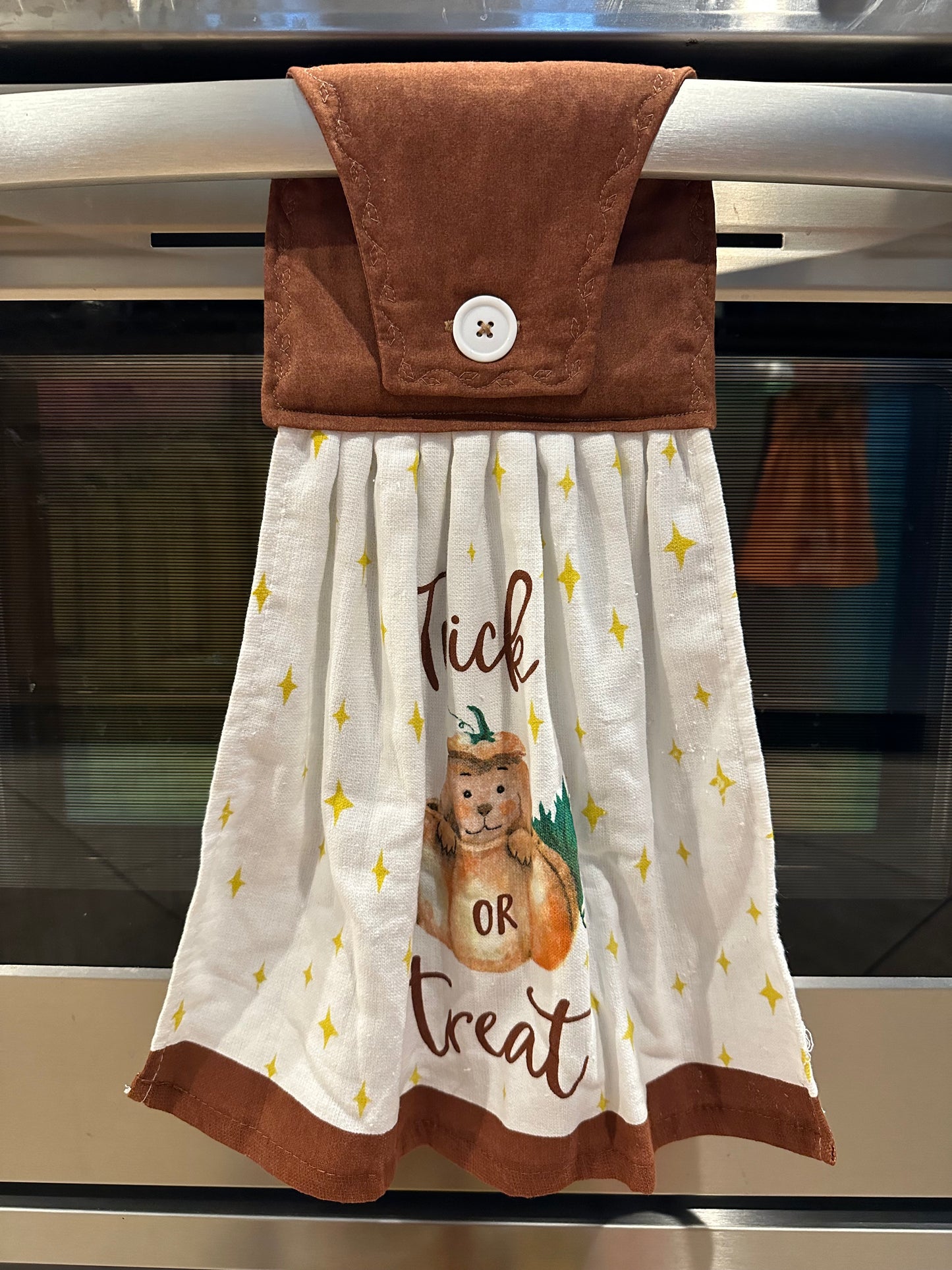 Trick Or Treat Dog Towel