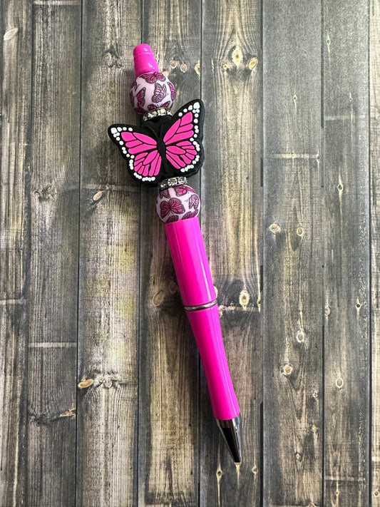 Pink Monarch Butterfly (Strawberry Milkshake) Pen