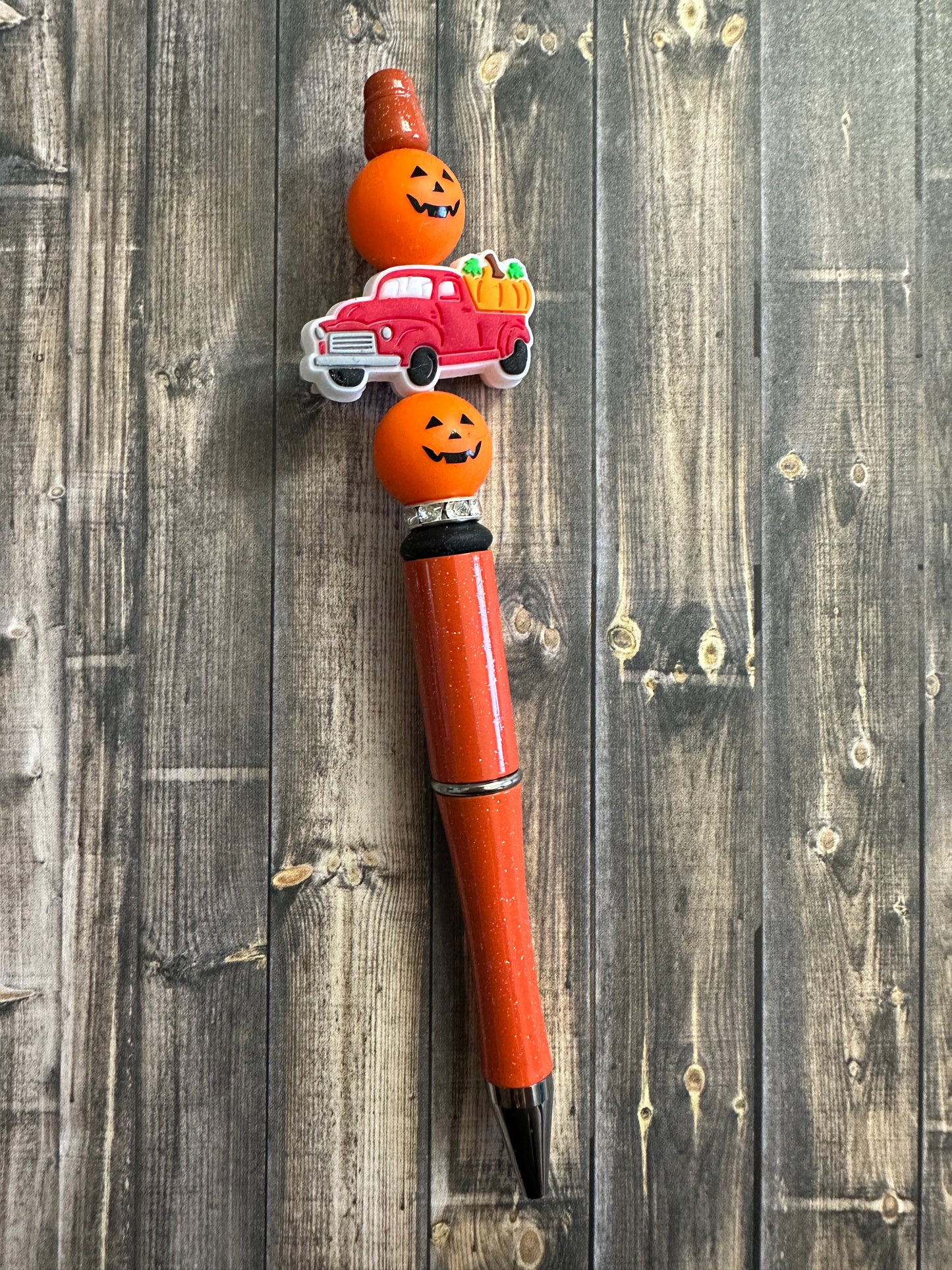 Pickin' Pumpkins Red Truck (Nectarine Sparkle) Pen