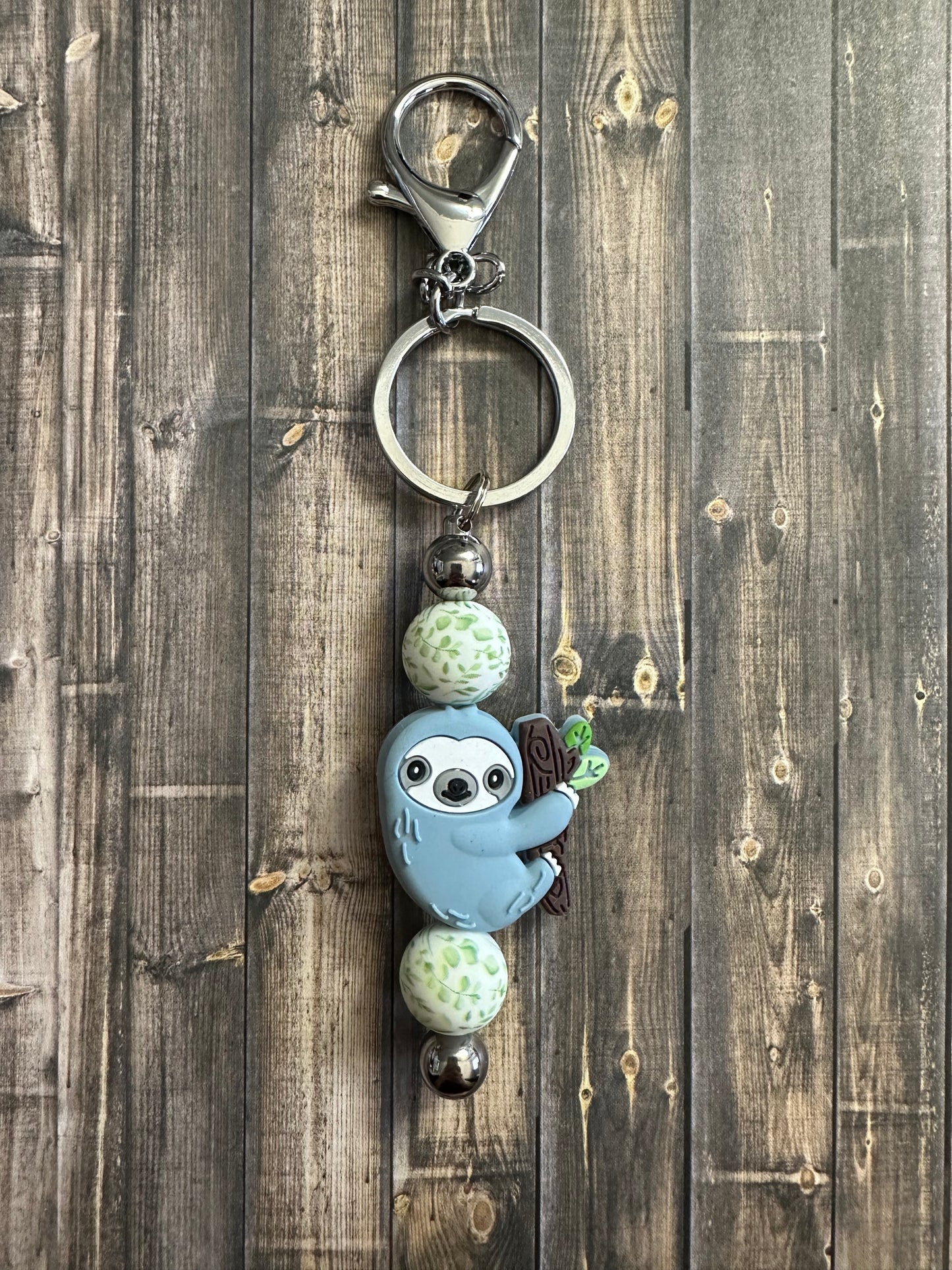 Blue Sloth Keychain